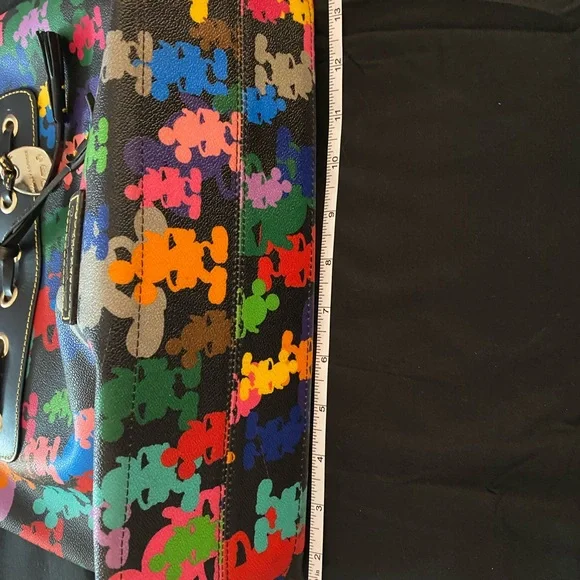 ADORABLE Dooney & Bourke Multicolor Mickey Mouse Tote - Picture 12 of 14